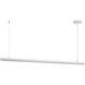 Continuum LED 47 inch White Linear Pendant Ceiling Light