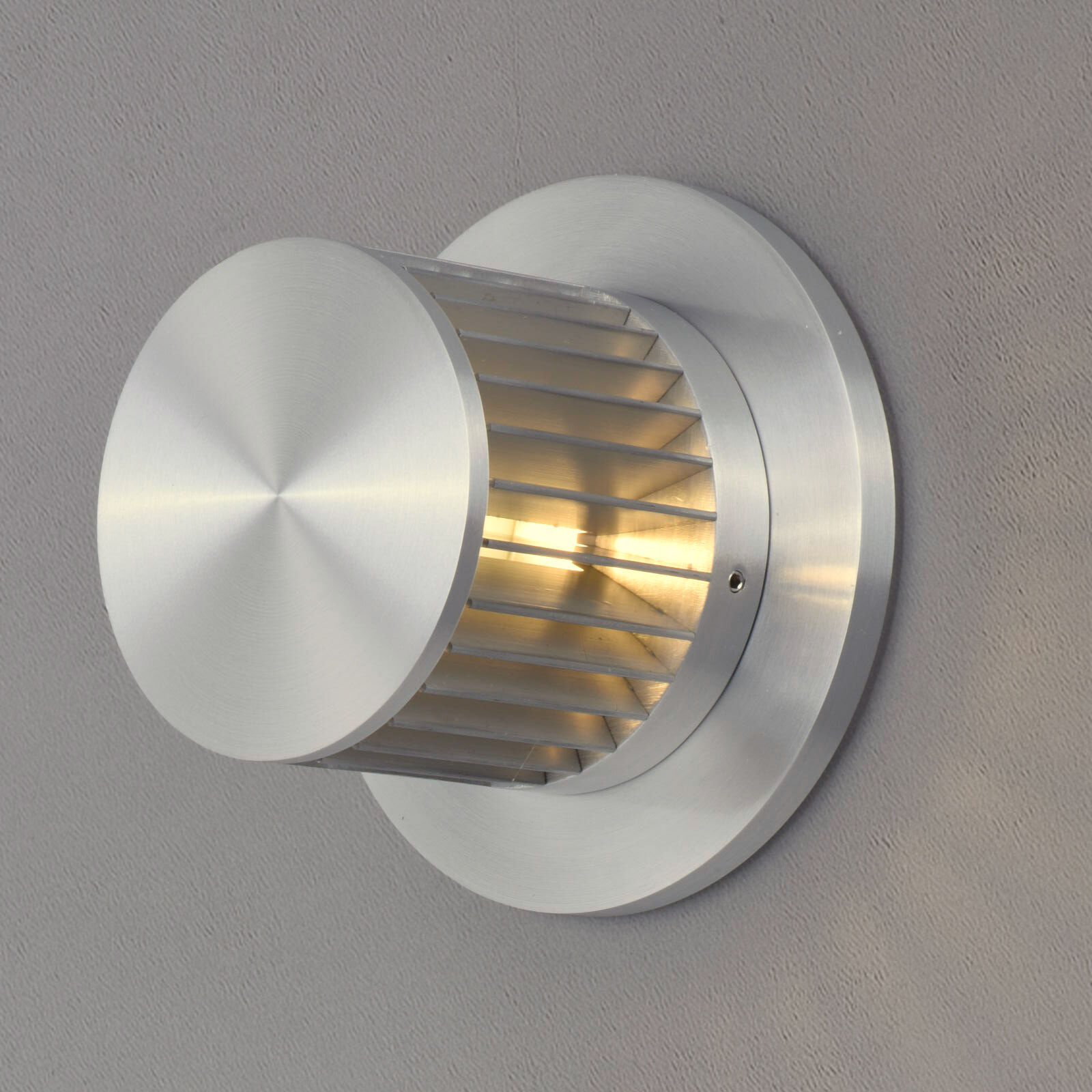 Alumilux Spoked LED 4.5 inch Satin Aluminum Outdoor Wall Sconce