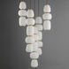 Soji LED 23.5 inch Black and Gold Chandelier Ceiling Light