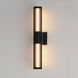 Citadel LED 24 inch Black Outdoor Wall Mount
