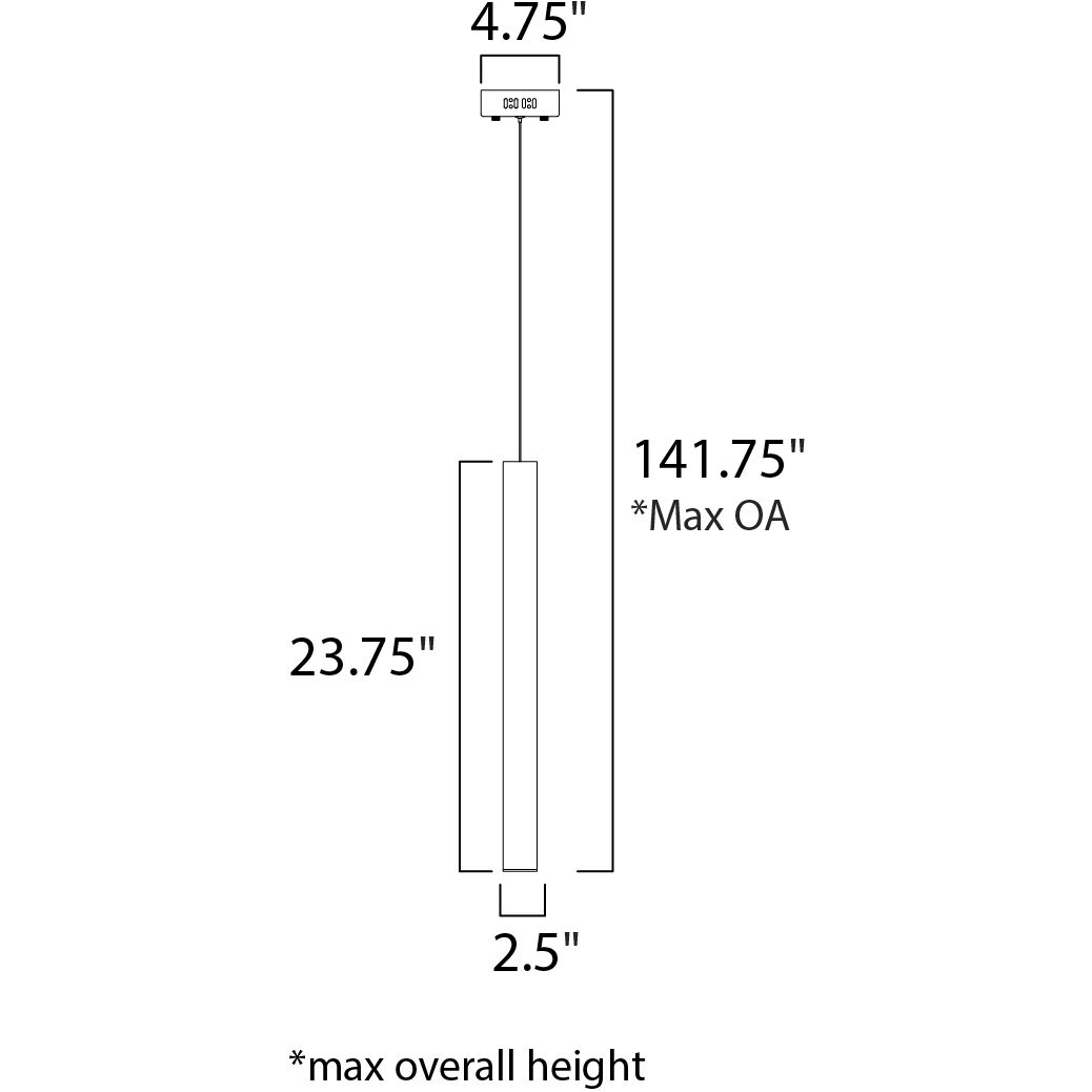 Flute LED 2.5 inch Rose Gold Mini Pendant Ceiling Light