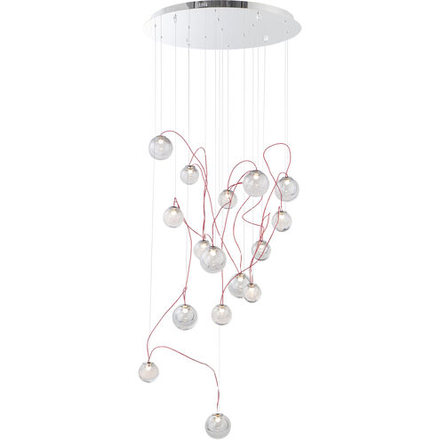 Bobble LED 23.5 inch Polished Chrome Multi-Light Pendant Ceiling Light