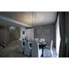 Beam LED LED 44 inch Black and Polished Chrome Linear Pendant Ceiling Light