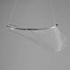 Rinkle LED 9.75 inch Polished Chrome Single Pendant Ceiling Light
