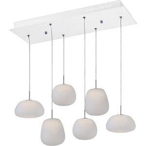 Puffs LED 12 inch White Multi-Light Pendant Ceiling Light