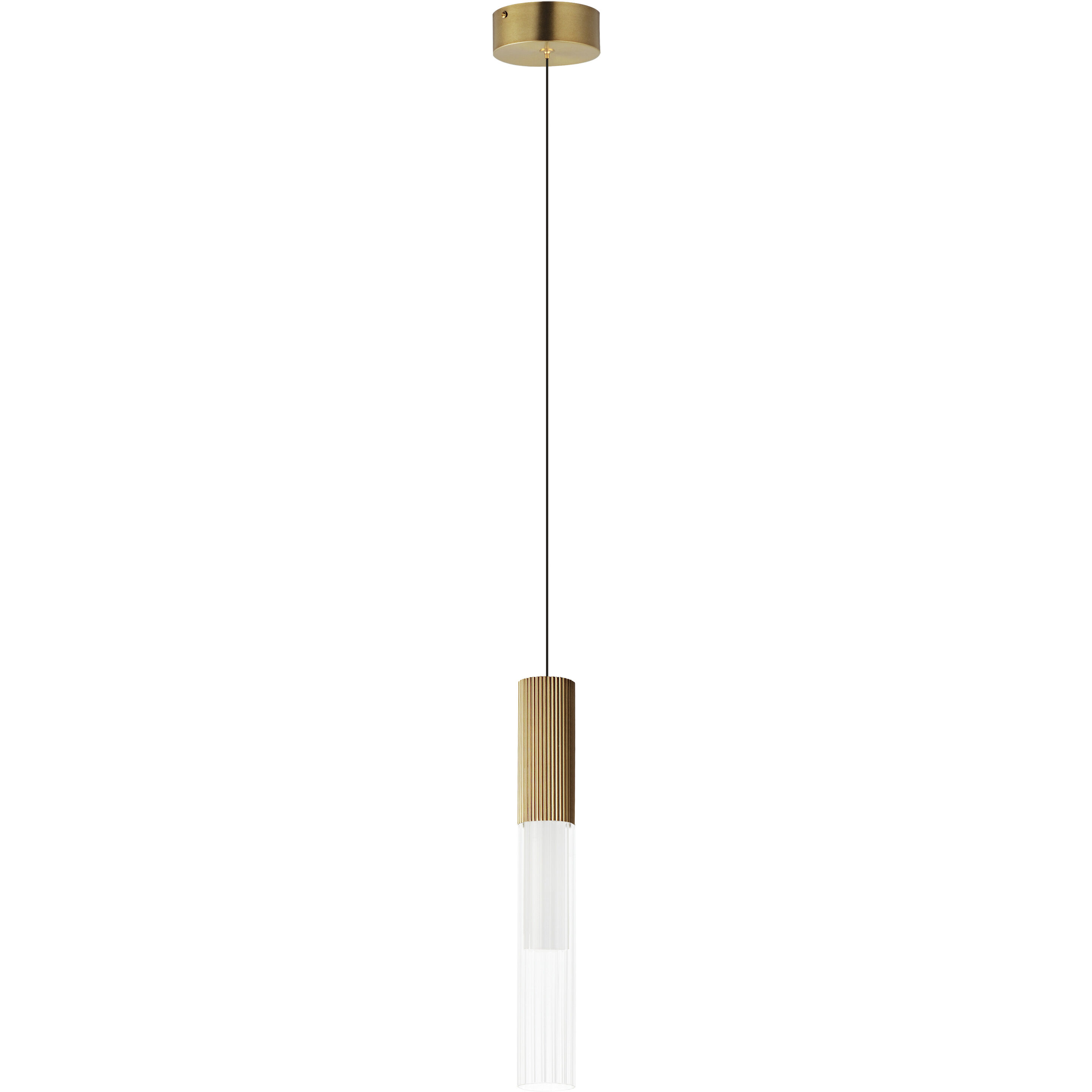 Reeds LED 2.25 inch Gold Single Pendant Ceiling Light