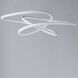 Twisted LED 26.25 inch Matte White Single Pendant Ceiling Light