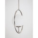 Revolution 1 Light 11 inch Polished Nickel Mini Pendant Ceiling Light