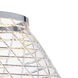 Tartan LED 32 inch Polished Chrome Linear Pendant Ceiling Light