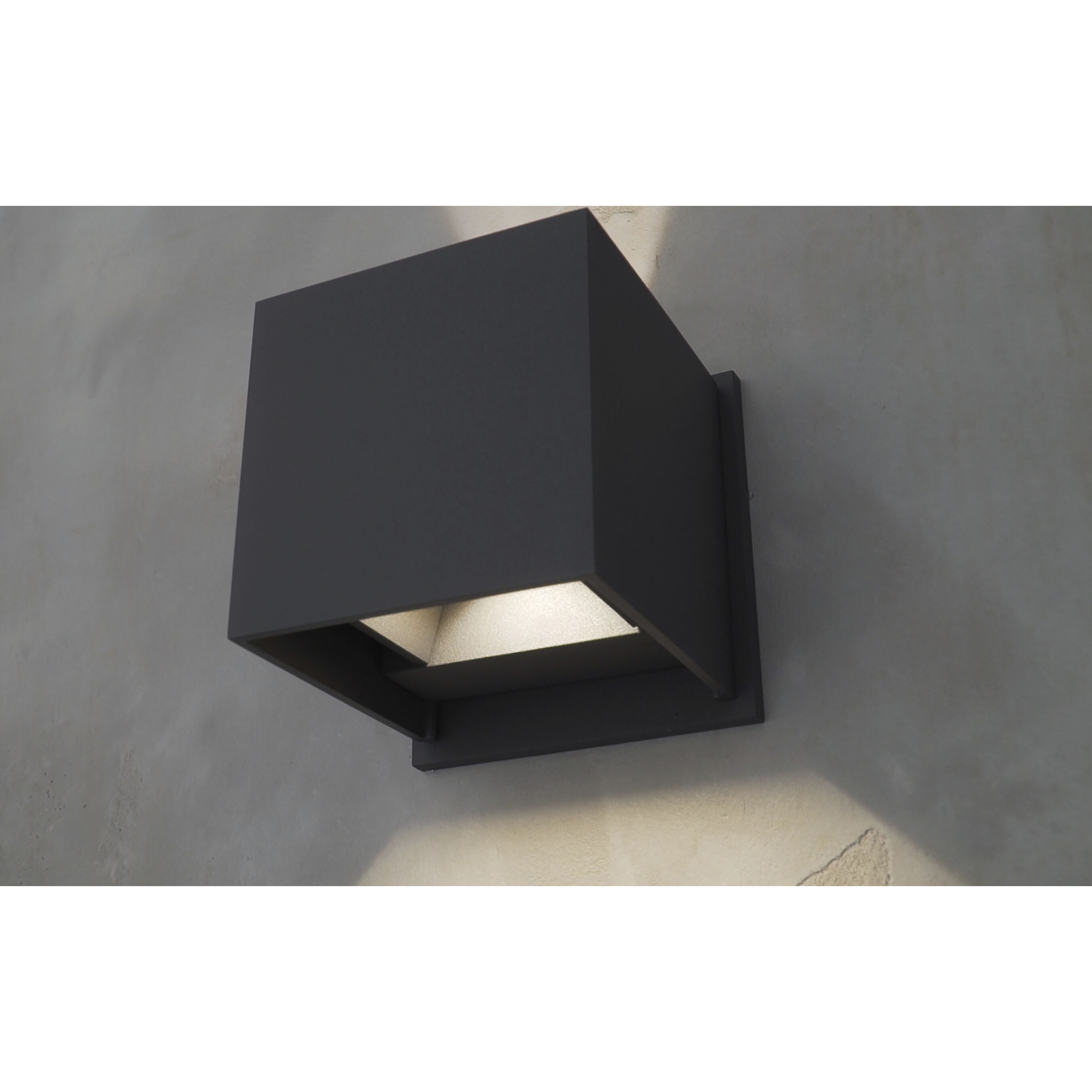 Alumilux Cube LED 4.5 inch Bronze Wall Sconce Wall Light