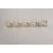 Gem 5 Light 39 inch Polished Chrome Bath Vanity Wall Light