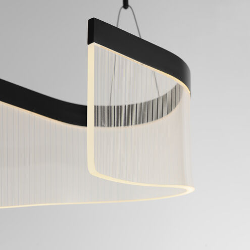 Sonata LED 35.5 inch Black Linear Pendant Ceiling Light