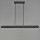 Belt LED 60 inch Black Linear Pendant Ceiling Light