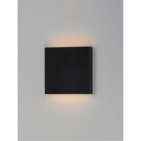 Brik LED 6.25 inch Black Outdoor Wall Sconce