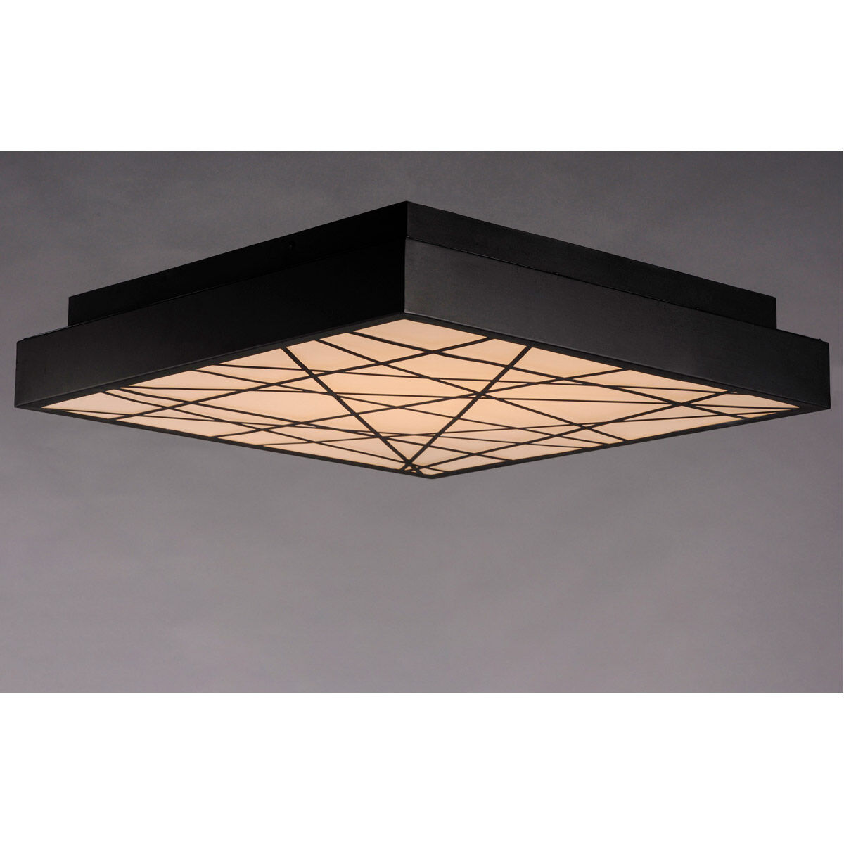Intersect LED 23.5 inch Black Flush Mount Ceiling Light