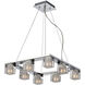 Blocs 8 Light 16.5 inch Polished Chrome Single Pendant Ceiling Light