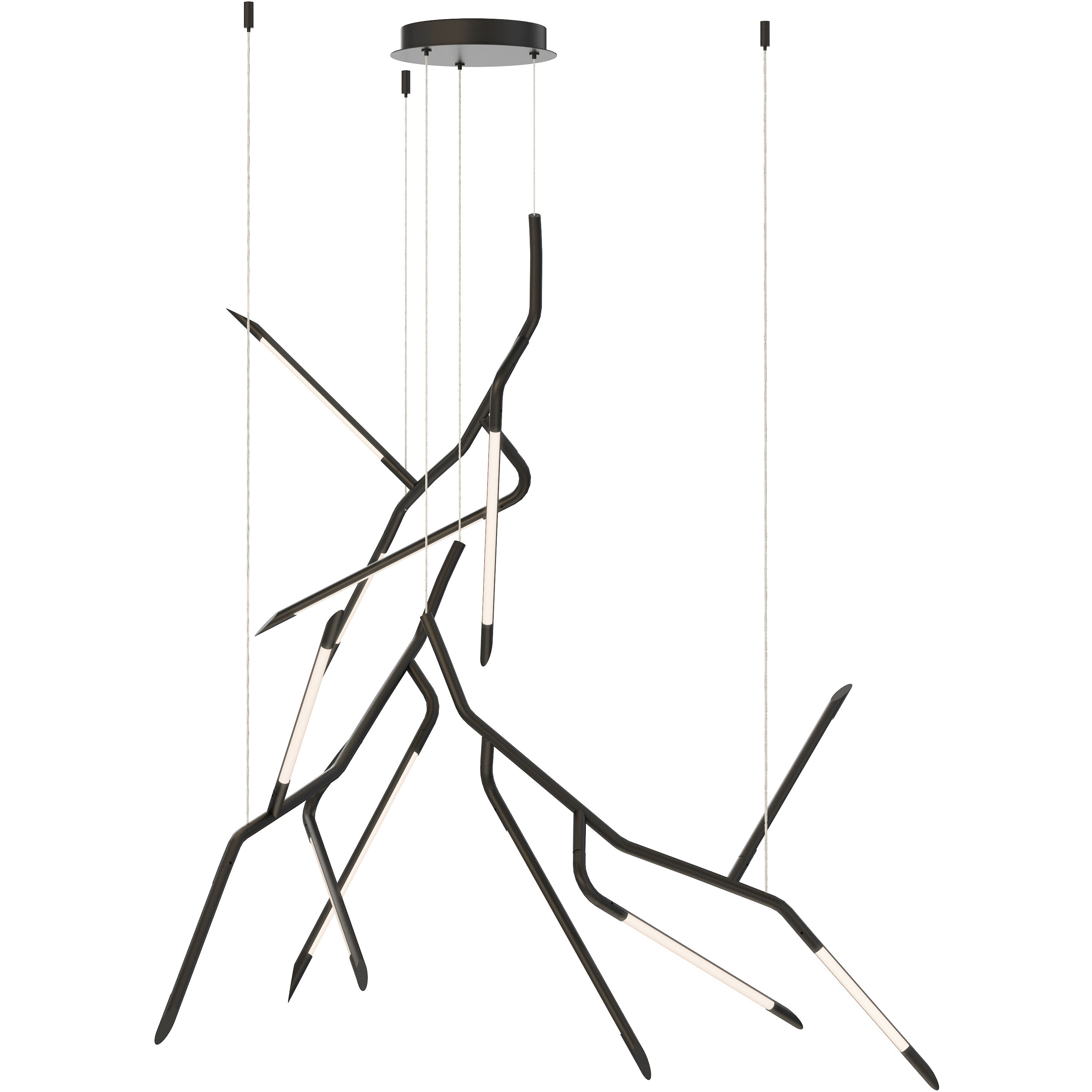 Scion LED 54 inch Black Multi-Light Pendant Ceiling Light