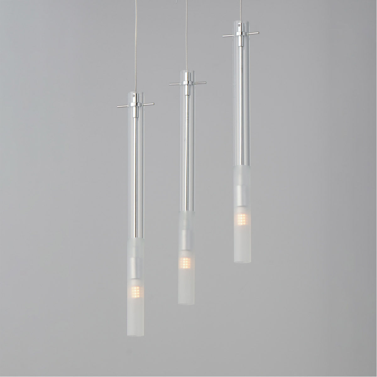Pipette LED 11.75 inch Polished Chrome Multi-Light Pendant Ceiling Light