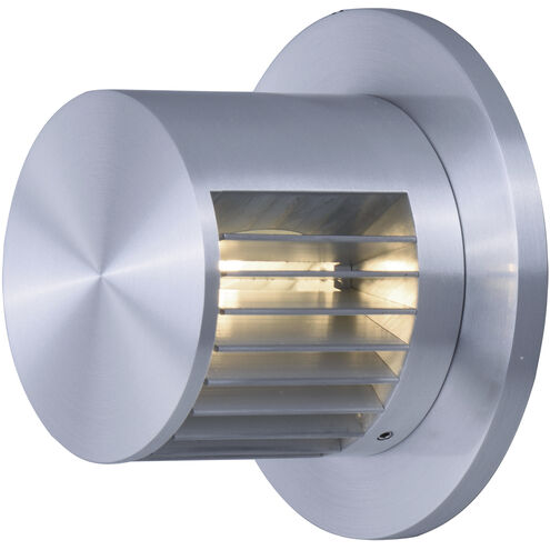 Alumilux Spoked LED 4.5 inch Satin Aluminum Outdoor Wall Sconce