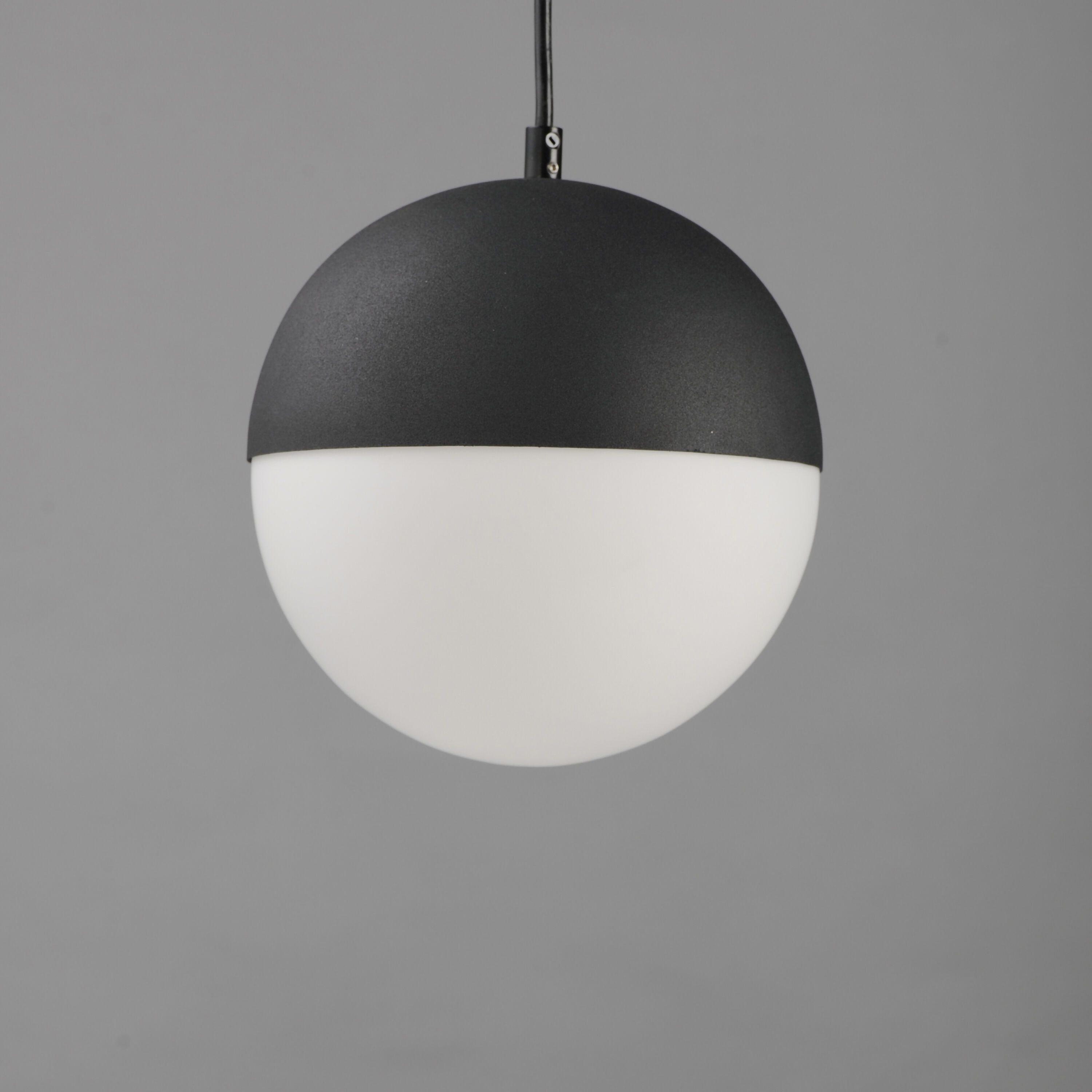 Half Moon LED 7.75 inch Black Mini Pendant Ceiling Light