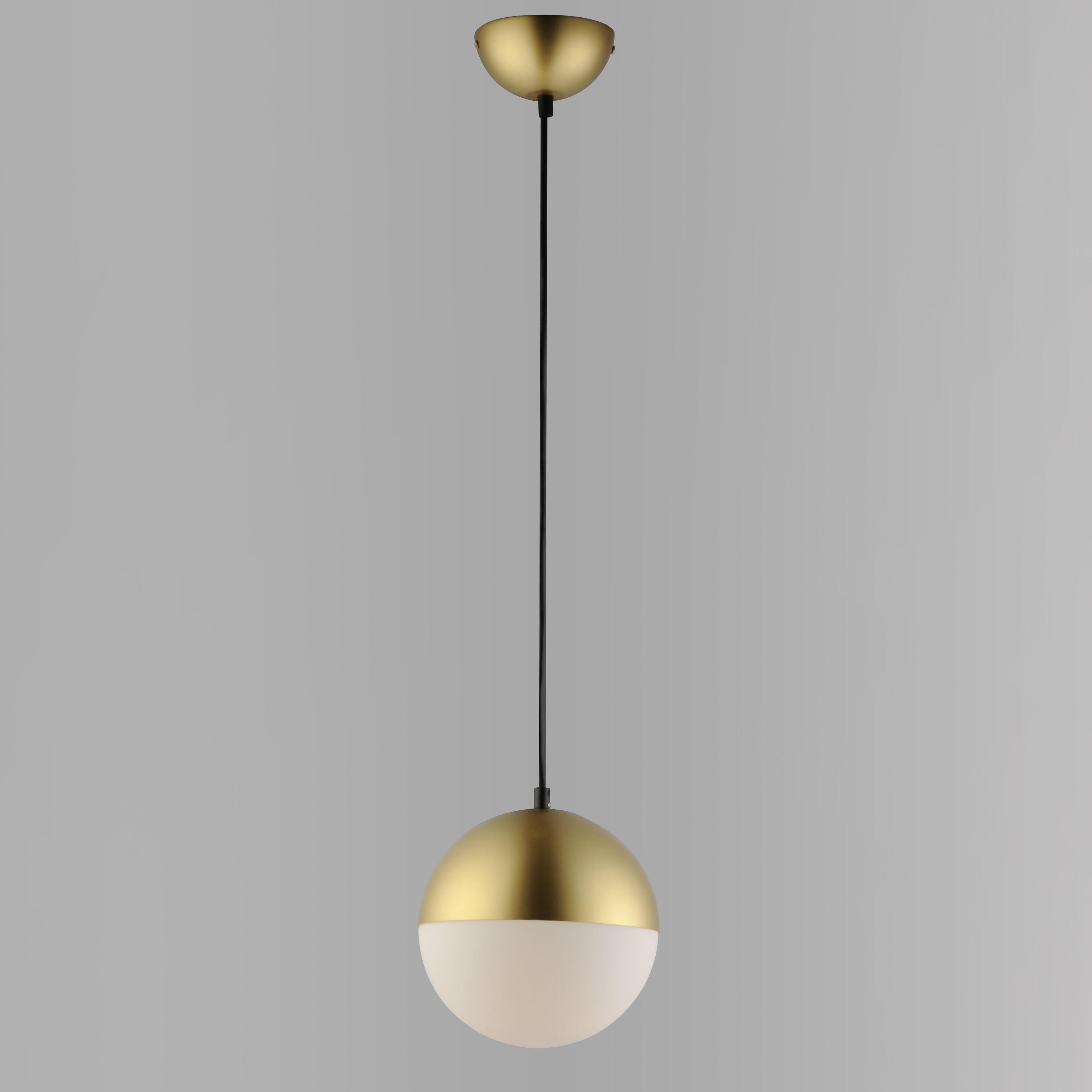 Half Moon LED 7.75 inch Metallic Gold Mini Pendant Ceiling Light
