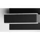 Omni LED 7.25 inch Black Bath Vanity Wall Light