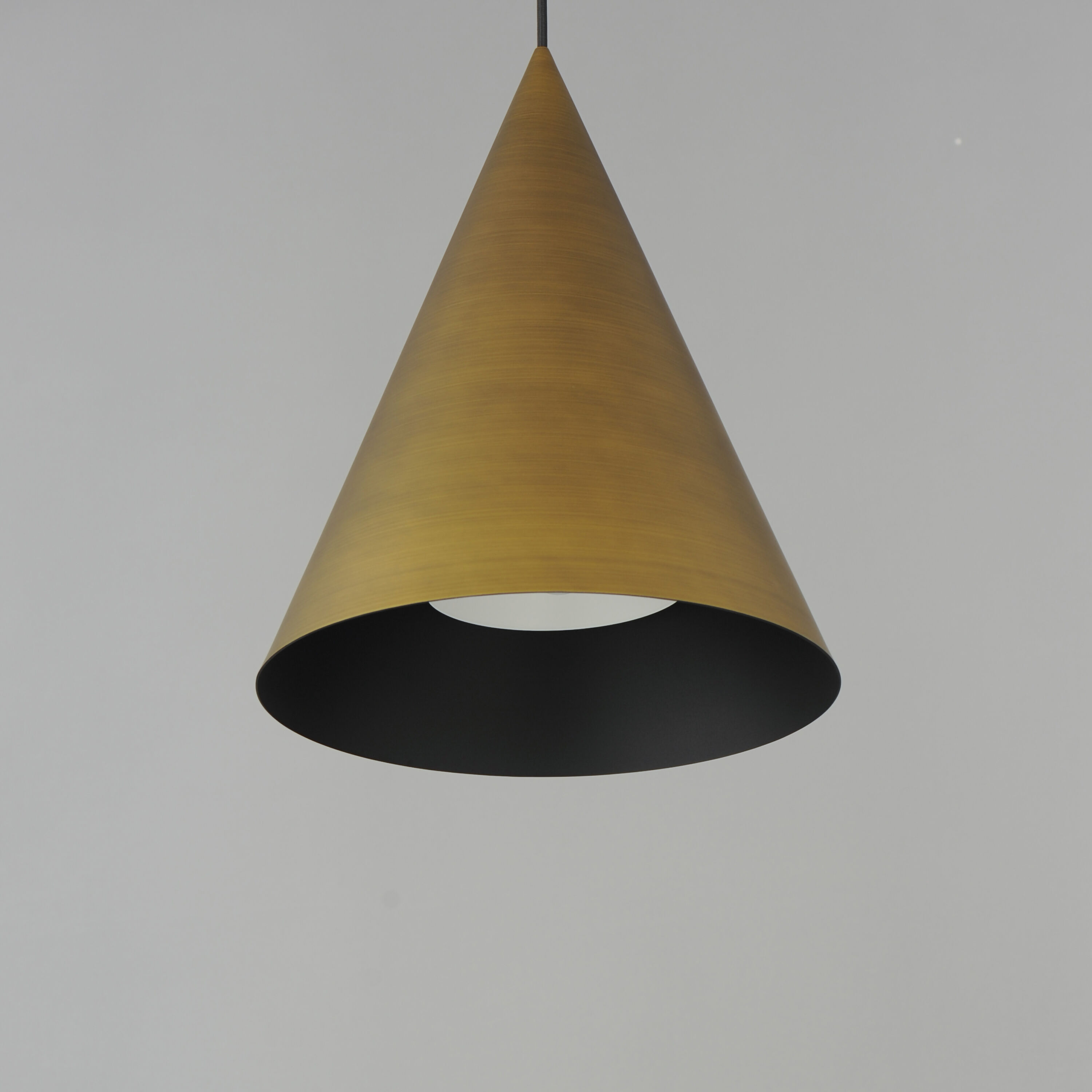 Pitch LED 13.75 inch Antique Brass Single Pendant Ceiling Light