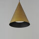 Pitch LED 13.75 inch Antique Brass Single Pendant Ceiling Light