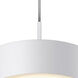 Echo LED 13 inch White Single Pendant Ceiling Light