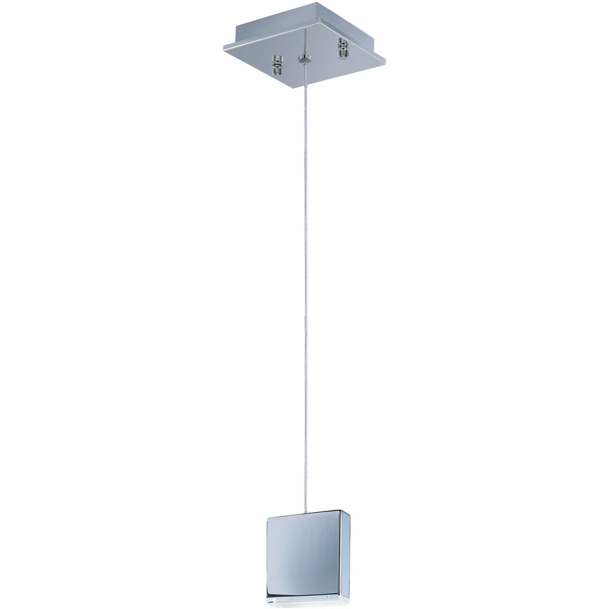 Brick LED 3 inch Polished Chrome Mini Pendant Ceiling Light