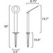 Alumilux Pathway 12 1 watt Satin Aluminum Outdoor Pathway Light