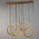 Tether LED 9 inch Natural Aged Brass Multi-Light Pendant Ceiling Light