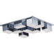 Pizzazz LED LED 22.75 inch Polished Chrome Flush Mount Ceiling Light
