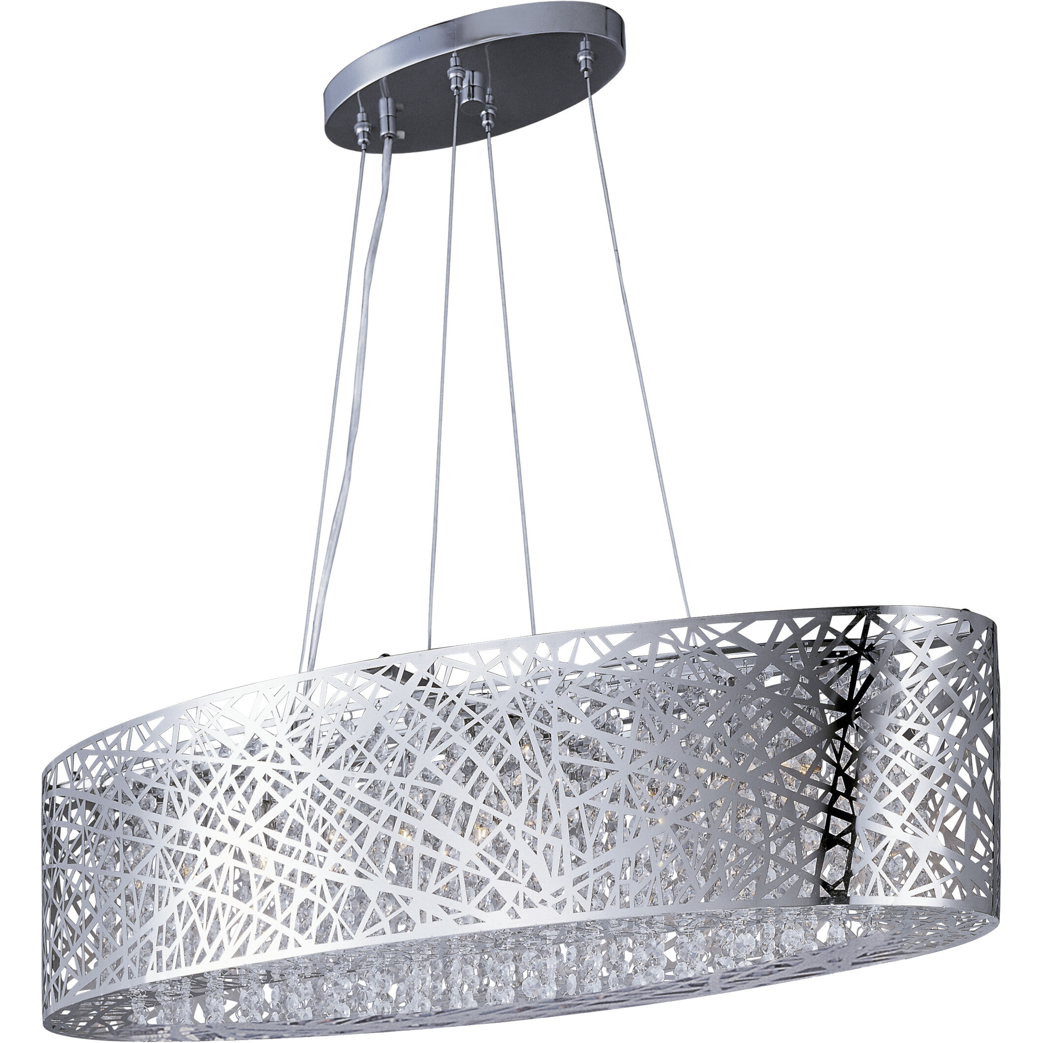 Chrome linear pendant light hotsell
