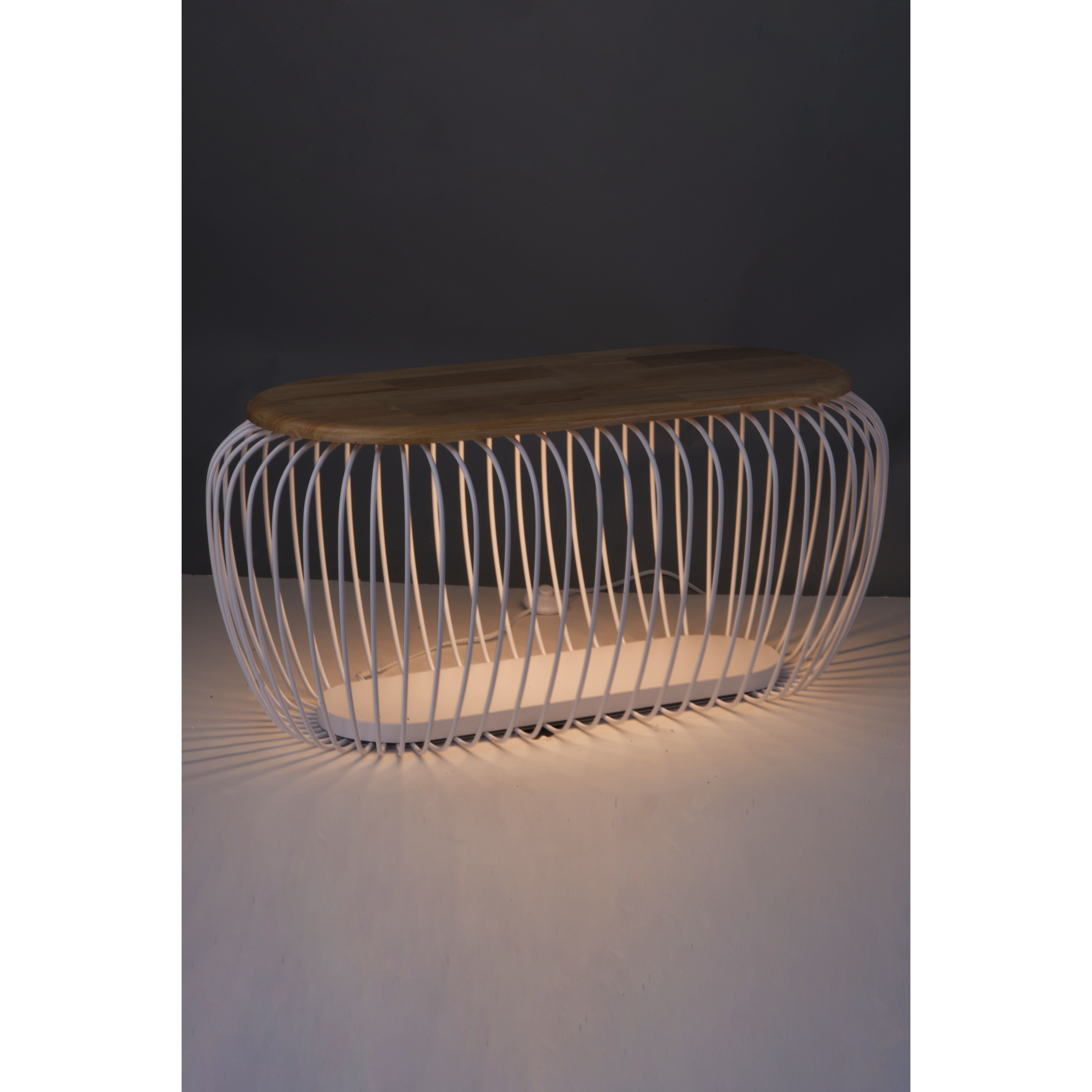 Cage White and Navaho White Bench