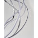 Aura LED 17 inch Polished Chrome Single Pendant Ceiling Light