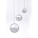Eclipse LED 18.5 inch Polished Chrome Single Pendant Ceiling Light