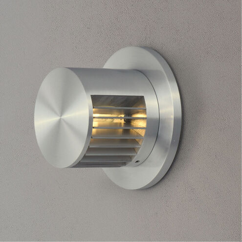Alumilux Spoked LED 4.5 inch Satin Aluminum Outdoor Wall Sconce