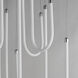 Soleil LED 35.5 inch Polished Chrome Multi-Light Pendant Ceiling Light