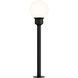 Alumilux Bollard 12 7.00 watt Black Outdoor Pathway Light