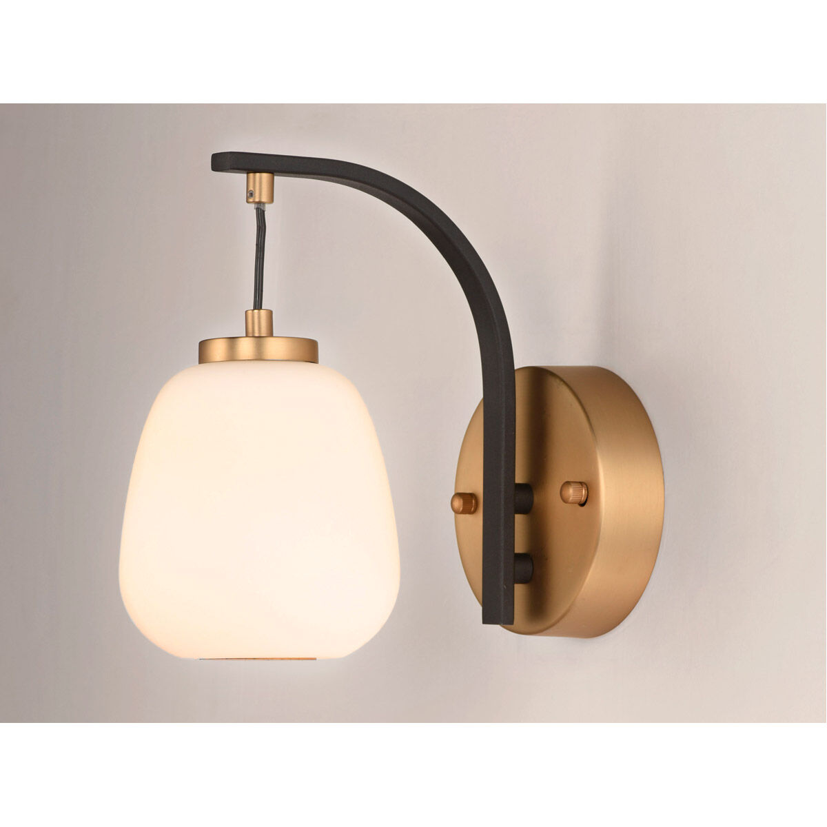 Soji LED 4.75 inch Black and Gold Wall Sconce Wall Light