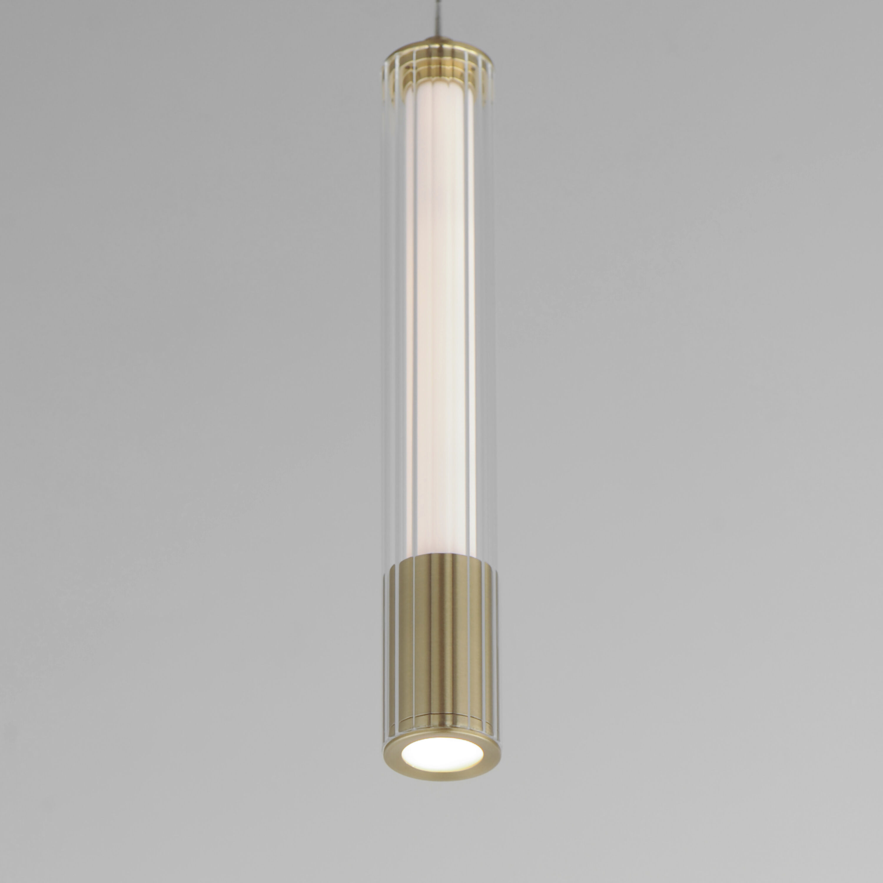 Cortex LED 1.5 inch Natural Aged Brass Single Pendant Ceiling Light