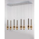 Reveal LED 10 inch Satin Nickel and Satin Brass Multi-Light Pendant Ceiling Light