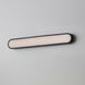 Latitude LED 36 inch Black Bath Vanity Wall Light