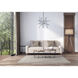 Phaeton LED 30 inch Black and Brushed Aluminum Multi-Light Pendant Ceiling Light