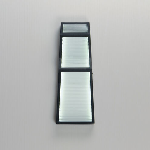 Totem LED 16 inch Black Outdoor Wall Sconce