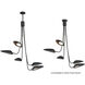 Marsh LED 43 inch Black Multi-Light Pendant Ceiling Light