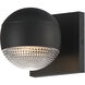 Modular LED 5 inch Black Outdoor Wall Mount