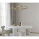 Groove WiZ LED 31.5 inch Gold Single Pendant Ceiling Light