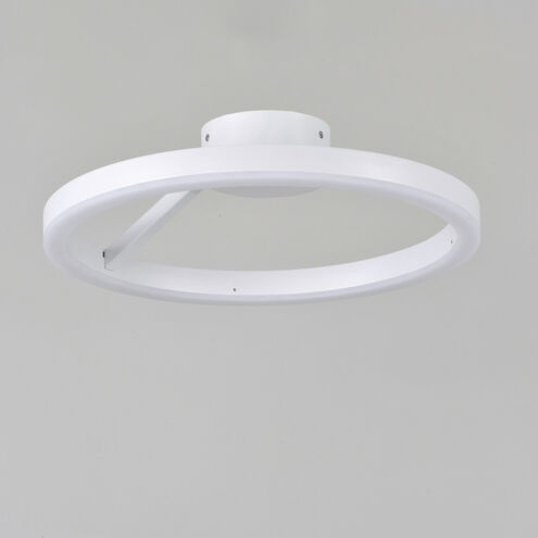 Cirque LED 19.75 inch Matte White Flush Mount Ceiling Light